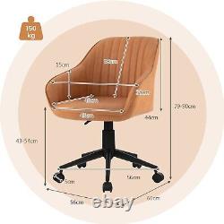 Home Office Chair Ergonomic Swivel Computer Desk Chair Leisure Vanity Armchair