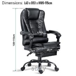 Home Office Chair Recliner Swivel Adjustable Computer Desk Chair with Footrest