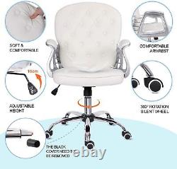 Home Office Desk Chair Faux Leather Computer Gaming Study Workstation Chair