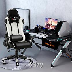 Home Office Executive Racing Gaming Chair Computer Desk Recliner Leather Chair