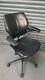 Humanscale Freedom Black Leather Ergonomic Office Chair Adjustable With Armrests