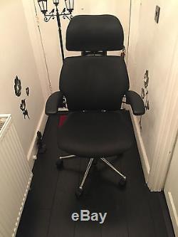 Humanscale Freedom Executive Leather Chair With Headrest with Polished Aluminium