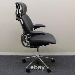 Humanscale Freedom Headrest Office Chair, Grey Leather Showroom Model