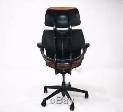 Humanscale Freedom Hi Back Chair New Brown Leather