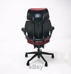 Humanscale Freedom Hi Back Chair New Burgandy Leather