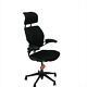 Humanscale Freedom Hi Back Chair With Black Leather And Headrest