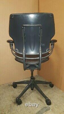 Humanscale Freedom Task Chair Black Leather Arms Computer Home Office