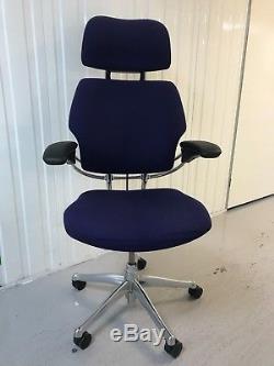 Humanscale Freedom Task Chair With Headrest In Chrome Finish