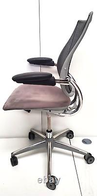 Humanscale Liberty Ergonomic Executive Task Office Chair Grey Suede Leather Mesh