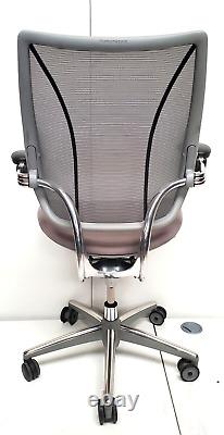Humanscale Liberty Ergonomic Executive Task Office Chair Grey Suede Leather Mesh
