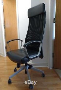 IKEA Markus High Back Office Swivel Chair Black Leather fully adjustable