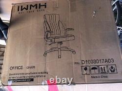 IWMA Basso High Back Office leather Chair Black