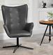 Industrial Swivel Chair Vintage Retro Office Accent Armchair Lounge Lazy Seat