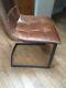 Industrial Leather Dining Office Chair With Trim (4 In Total)
