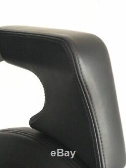 Interstuhl Silver 362S Hight Back Chair Black Leather Brushed Aluminium Frame