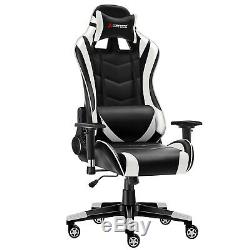 JL Comfurni Executive Gaming Chair Home Office Racing Chair Leather Recliner