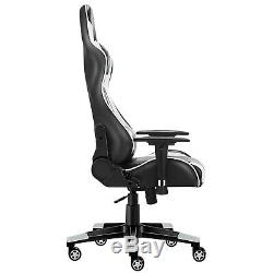 JL Comfurni Executive Gaming Chair Home Office Racing Chair Leather Recliner