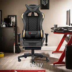 JL Comfurni Executive Gaming Racing Office Chair Swivel Home Computer Desk Chair