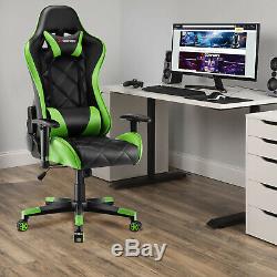 JL Comfurni Executive Home Office Computer Desk Chair Swivel Gaming Recliner