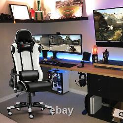 JL Comfurni Executive Luxury Racing Gaming Chair Home Office Desk Computer Chair