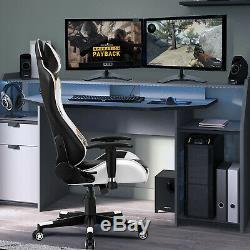 JL Comfurni Gaming Chair Recliner Swivel Home Racing Computer Desk Office Chair