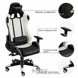 JL Comfurni Gaming Racing Home Office Chair Executive Swivel Recliner Leather