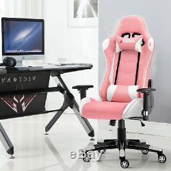 JL Comfurni Home Gaming Racing Office Chair Swivel Recliner Computer Desk Chair