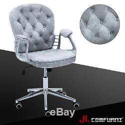 JL Comfurni Home Office Chair Swivel Adjustable Leather Computer Desk Chair