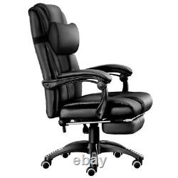 JL Comfurni Leather Gaming Chair Recliner Office Home Computer Desk Chair Swivel