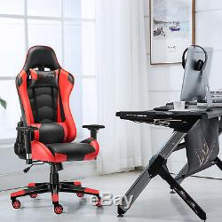 JL Comfurni Luxury Gaming Computer Home Office Chair Swivel Adjustable Recliner