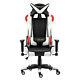 Jl Comfurni Luxury Gaming Office Chair Leather Swivel Home Computer Desk Chair