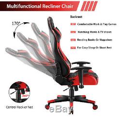 JL Comfurni Luxury Office Chair Swivel Recliner Gaming Computer Home Desk Chair