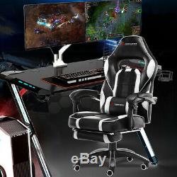 JL Comfurni Luxury Racing Gaming Home Office Chair Adjustable Swivel Computer