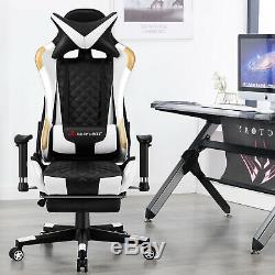 JL Comfurni Racing Computer Gaming Chair Adjustable Swivel Home Office Chair