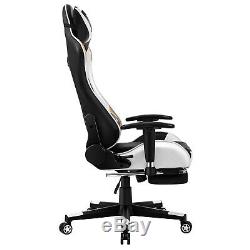 JL Comfurni Racing Computer Gaming Chair Adjustable Swivel Home Office Chair