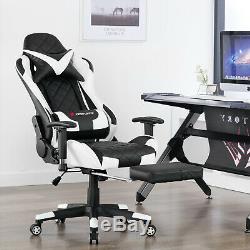 JL Comfurni Racing Gaming Chair Adjustable Swivel Computer Home Office Chair