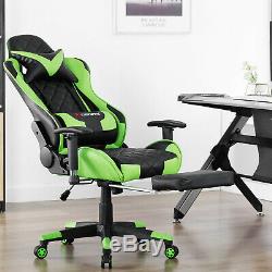 JL Comfurni Racing Gaming Chair Adjustable Swivel Home Office Computer DeskChair