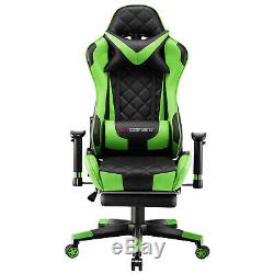 JL Comfurni Racing Gaming Chair Adjustable Swivel Home Office Computer DeskChair