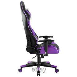 JL Comfurni Racing Gaming Chair Ergonomic Recliner Leather Computer Office Chair