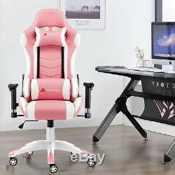 JL Comfurni Racing Gaming Chair Home Computer Desk Office Chair Adjustable
