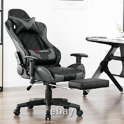 JL Comfurni Racing Gaming Chair Leather High Back Home Office Computer Chair