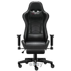 JL Comfurni Racing Gaming Chair Recliner Leather Home Computer Office Chair