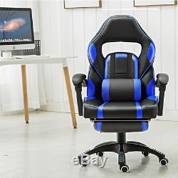 JL Office Executive Footstool Chair Recline Racing Adjustable Gaming Fx Leather