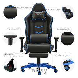 JL Office Racing Footrest Chair Fx Leather Executive Gaming Seat Lift Recliner