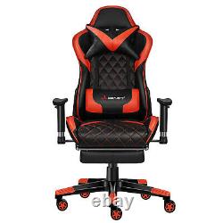 Jl Comfurni Gaming Chair Reclining With Footrest Home Computer Desk Office Chair