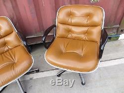 Joblot 2x ORIGINAL KNOLL CHARLES POLLOCK EXECUTIVE CHAIR Swivel Office with LABELS