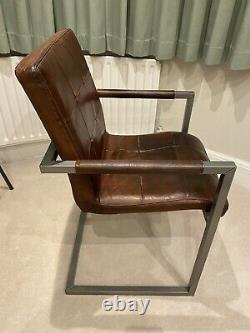 John Lewis Classico Leather Office / Dining Chair, Tan, RRP £379