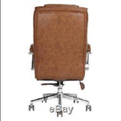 John Lewis Jefferson Faux Leather Office Chair, Chestnut Brown RRP £299