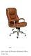 John Lewis & Partners Abraham Office Chair, Tan Leather (rrp £300)