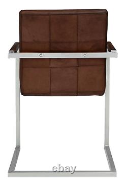John Lewis & Partners Classico Leather Office/Dining Chair, Tan